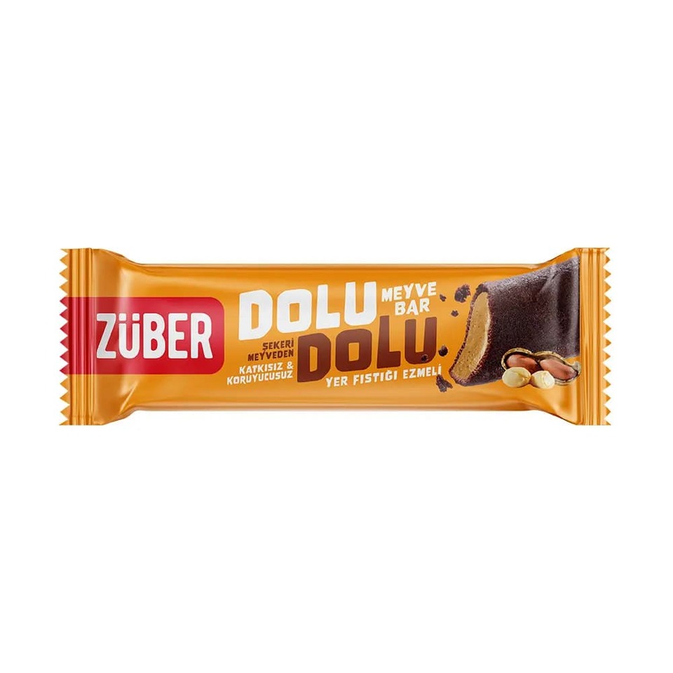 ZÜBER DOLU DOLU MEYVE BAR 30GR- YER FISTIĞI EZMELİ